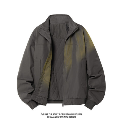 Men's pilot jacket, padded, in vintage style