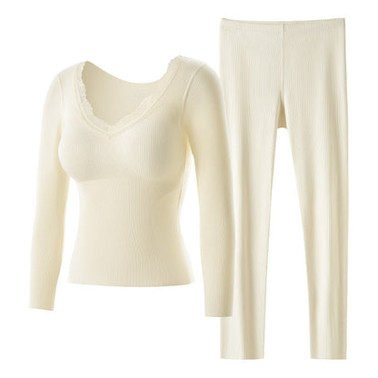 Women’s Thermal Underwear Set with Cashmere Blend