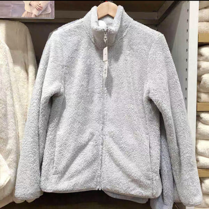 Warm Fleece Jacket with Zipper for Women
