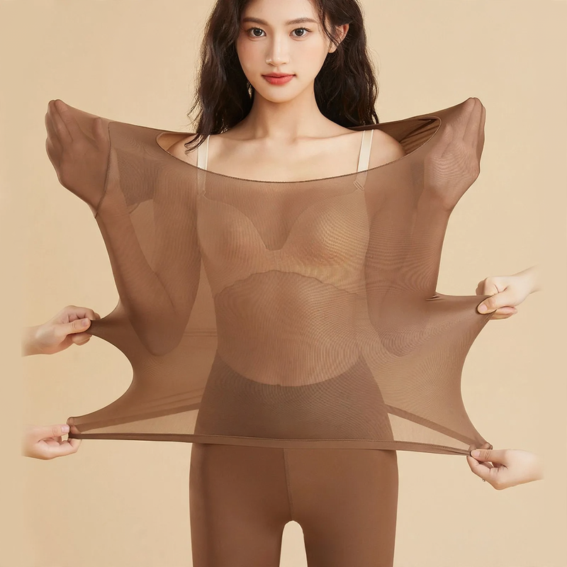 Women’s thermal underwear set, ultra-thin, warming