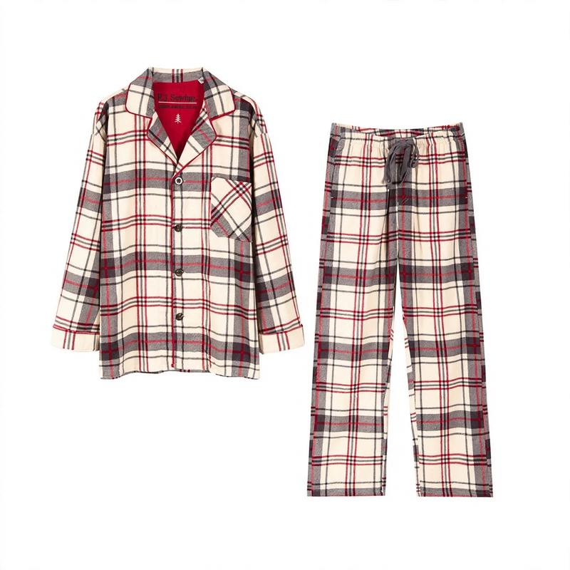 Men's house suit, padded, dual-sided brushed