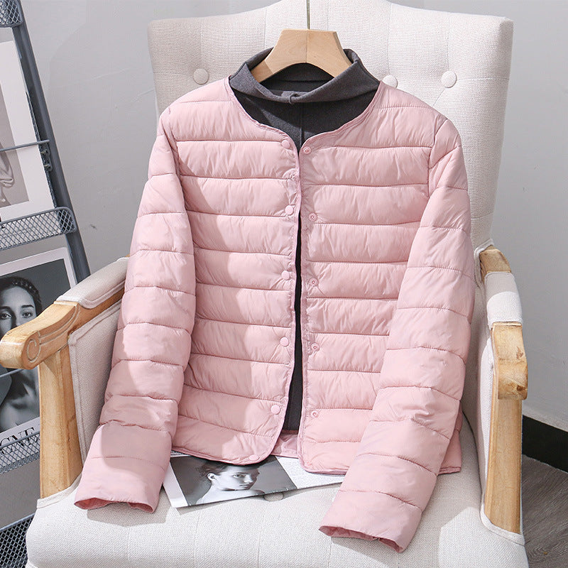 Lightweight, reversible women's quilted jacket