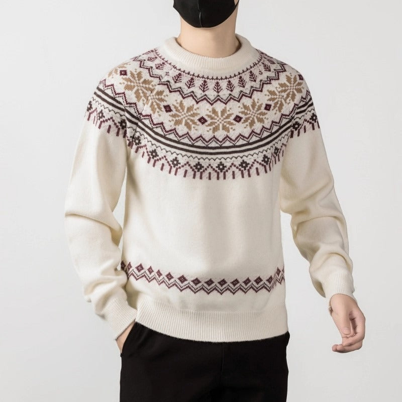 Vintage Fair-Isle Knit Sweater