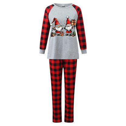 Family Pajama Set with Check Pattern