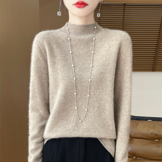 Women's wool sweater, seamless, 100% wool