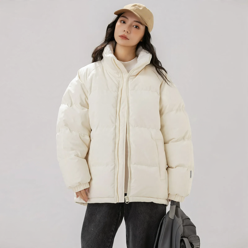 Unisex-Winter Jacket, Lamb Fleece, Lined, Warm