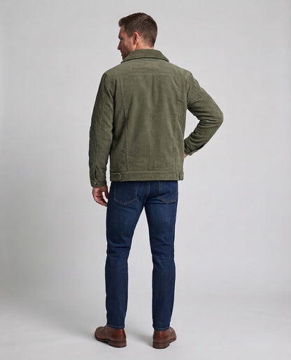Men's Soft Cord Jacket with Teddy Lining EVA-US