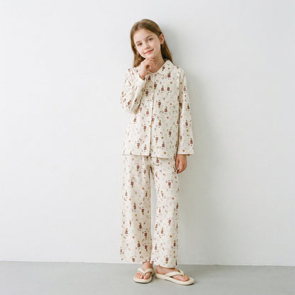 Women's Pajama Set, Cotton, with Light Fleece Lining