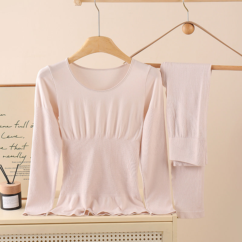 Women's Thermal Underwear Set, Shaping, Round Neck