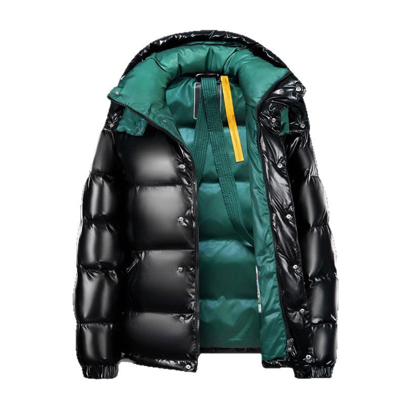 Men's down jacket with hood