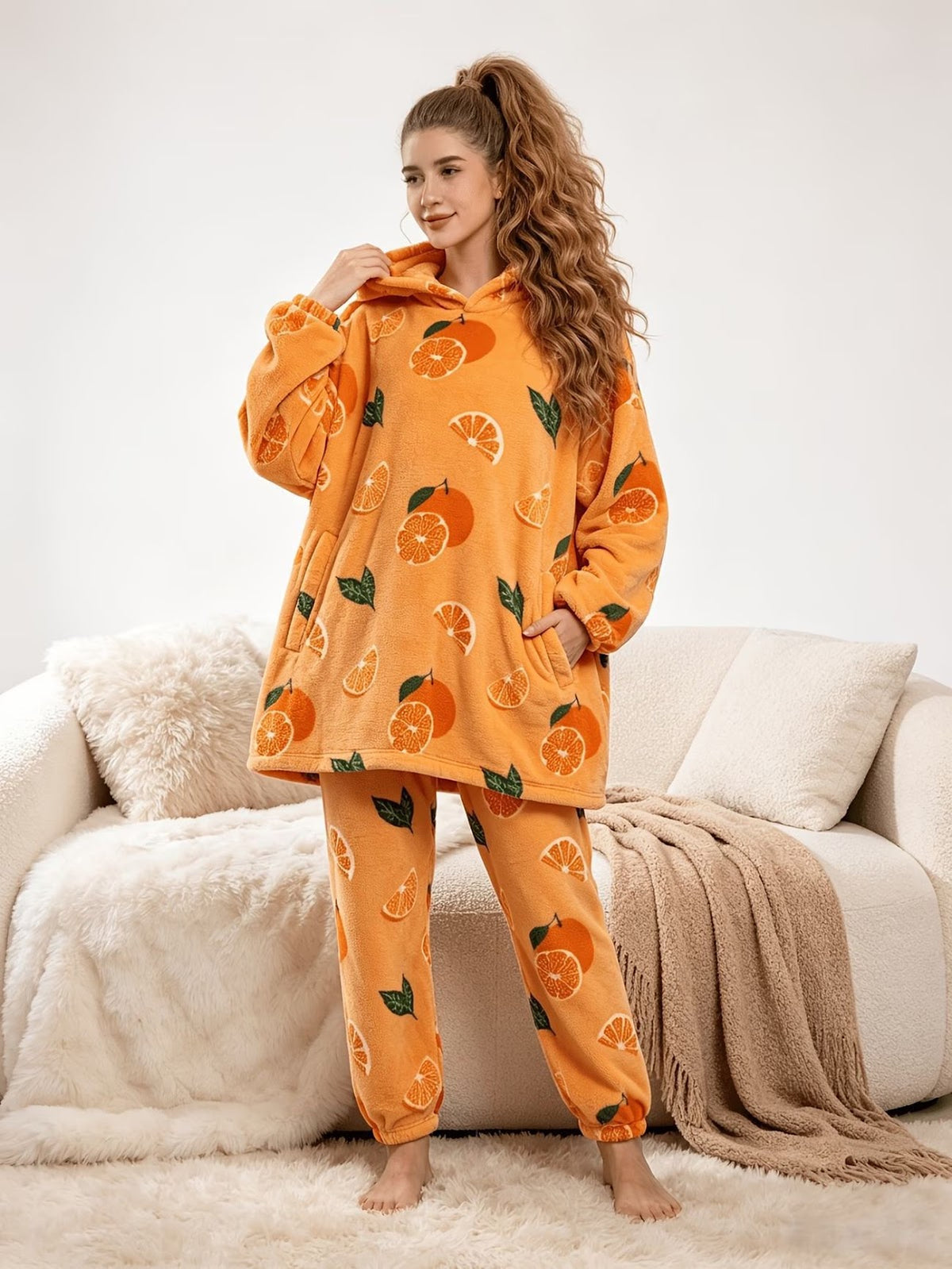 Family Pajama Set, Printed, for Couples