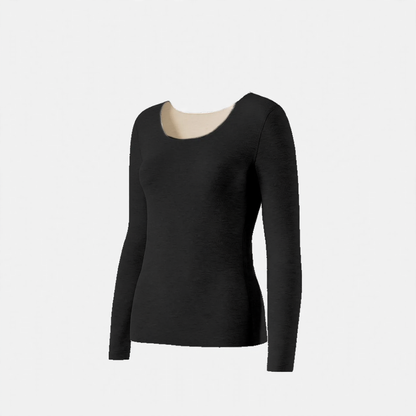 Women's Thermal Underwear Set, Lined, Round Neck