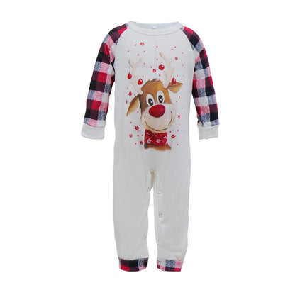 Family Pajama Set with Deer Motif