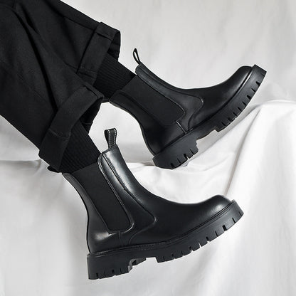 Men's Chelsea Boots made of leather, water-repellent