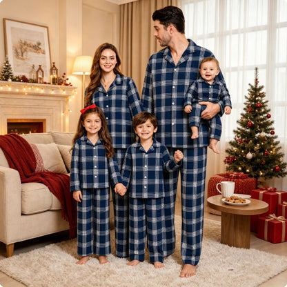 Christmas Pajama Set for the Family, checked