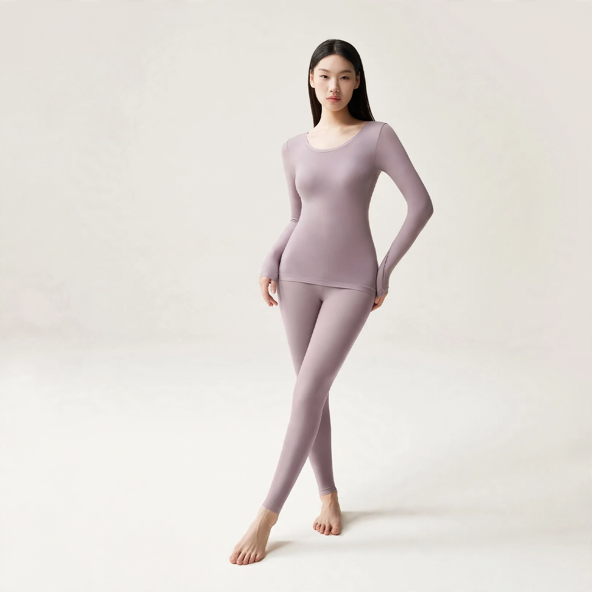 Ladies' thermal set, elastic, warming