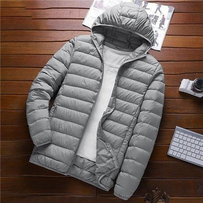 Men's winter jacket, lightweight, padded