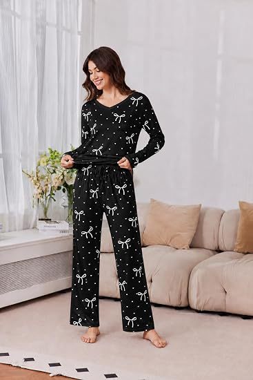 Women's Pajama Set, Long Sleeve, Printed