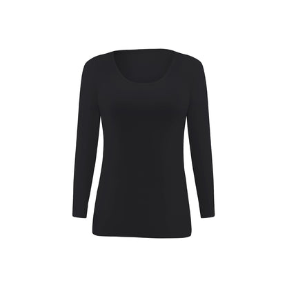 Women's Long Sleeve Undershirt, Modal, Round Neck