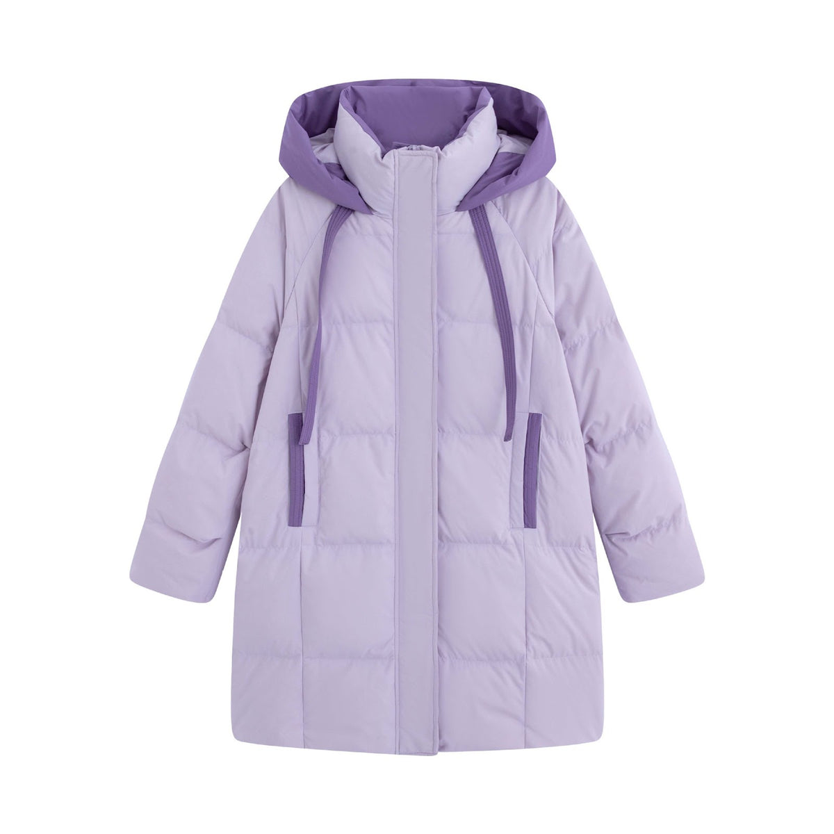 Plus size women's down coat, medium length