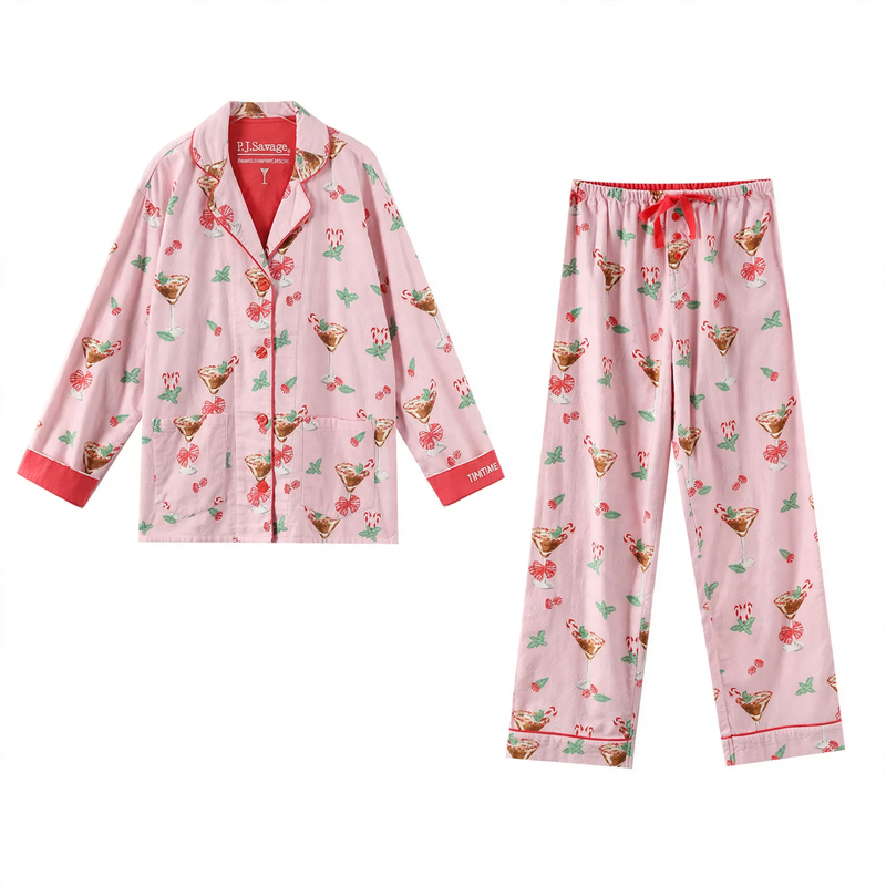 Women's house suit made of brushed cotton