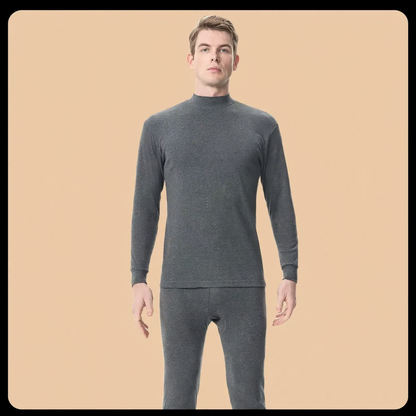 Cotton thermal underwear set for men, 100% cotton