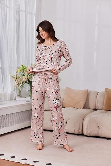 Women's Pajama Set, Long Sleeve, Printed