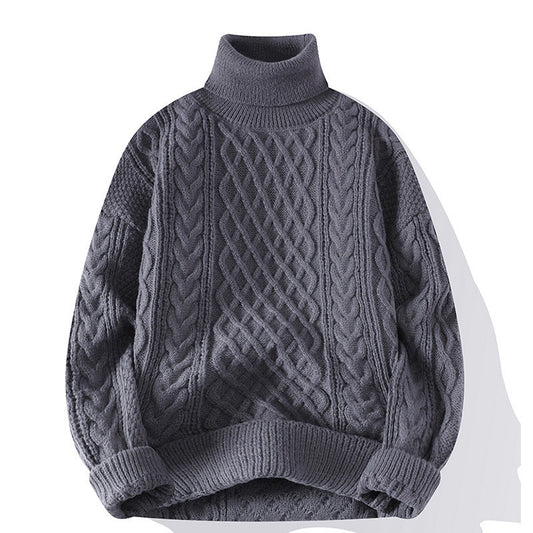 Unisex knitted sweater, lined, various collar shapes
