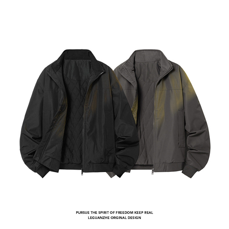 Men's pilot jacket, padded, in vintage style
