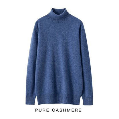 Men's knitted sweater made of 100% wool, loose fit