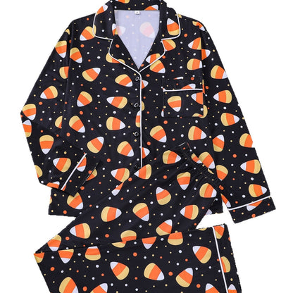 Women's Pajama Set, Long Sleeve, Christmas Motif