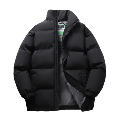 Unisex-Winter jacket, padded, stand-up collar