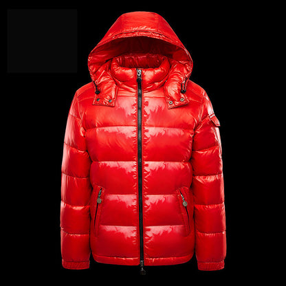 Padded short jacket for men and women, solid color