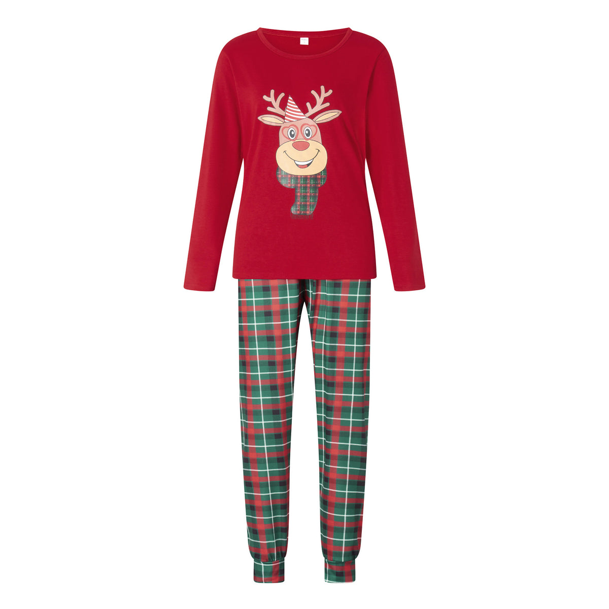 Family Pajama Set, Cotton, Christmas Cartoon Design