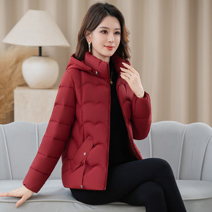 Short, padded ladies jacket for seniors