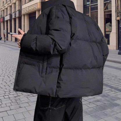 Unisex-Winter jacket, padded, stand collar