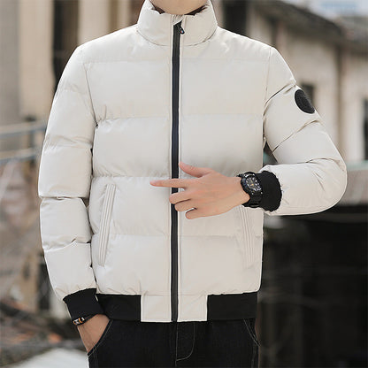 Padded men's winter jacket in Korean style