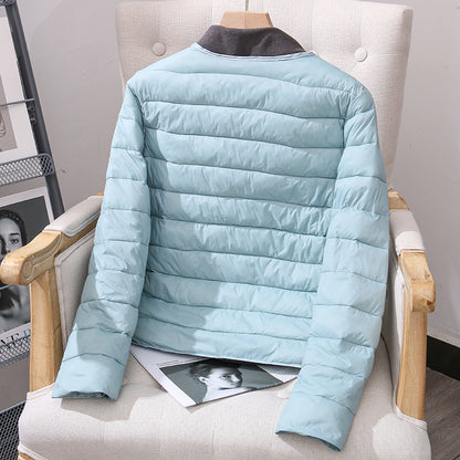 Lightweight, reversible women's quilted jacket