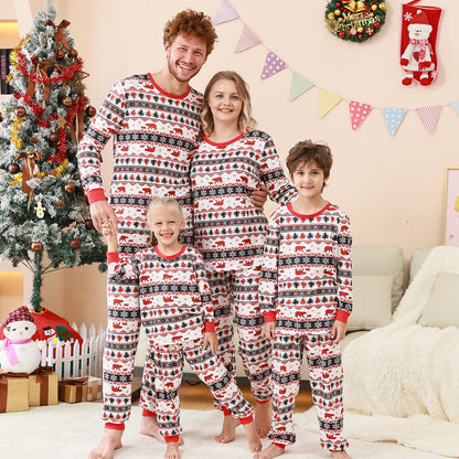 Family Pajama Set with Check Pattern