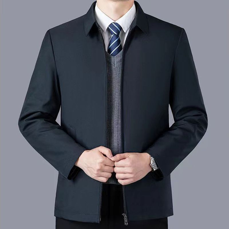 Men's Business Jacket, padded, lapel collar