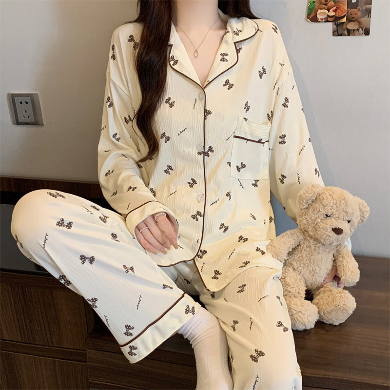Women's Pajama Set, Long Sleeve, Buttoned, Christmas Design