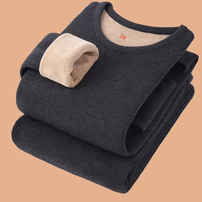 Men's Thermal Set, lined, Stand-up collar