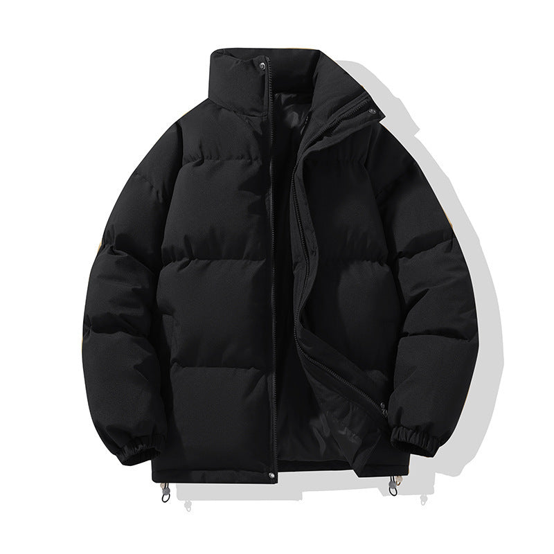 Men's padded jacket, solid color, relaxed, urban style