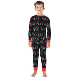Christmas Family Pajama Set, Cartoon Print