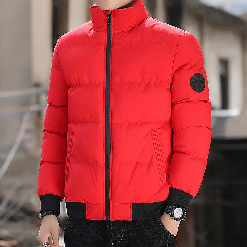 Padded men's winter jacket in Korean style