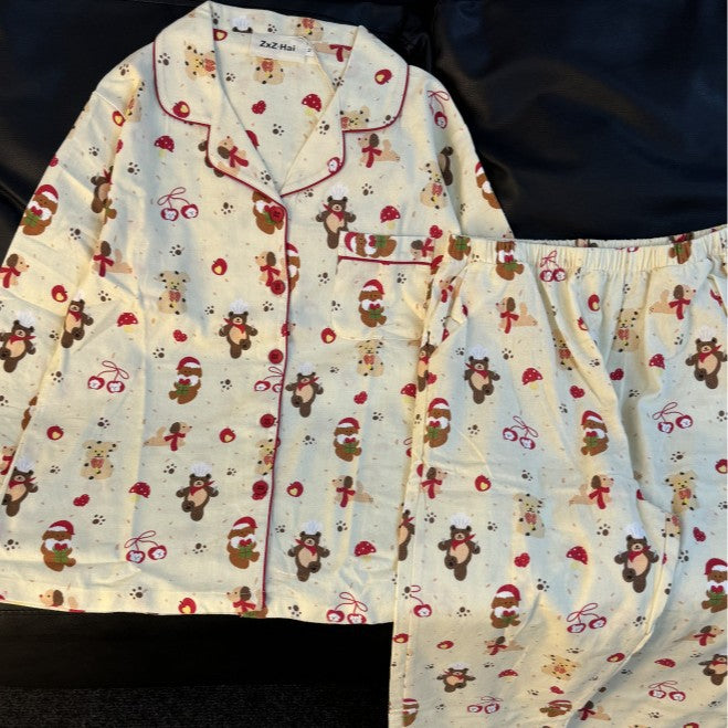 Christmas Pajama Set for Couples, Cotton