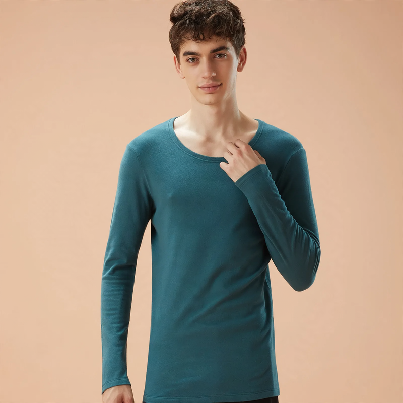 Thermal underwear set, Tencel mix, round neck