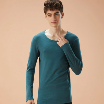 Thermal underwear set, Tencel mix, round neck