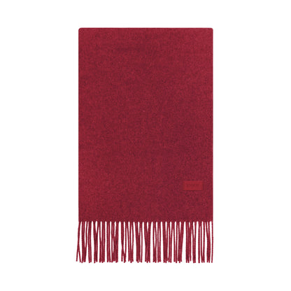 Merino wool blend knitted scarf, 200x35 cm