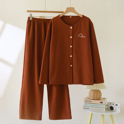 Women’s loungewear set, flannel, lined, loose